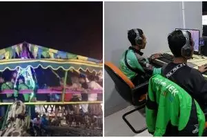 11 Momen lucu driver ojek online main bareng, santai banget nih