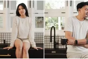 Mewah abis, kamar mandi Sharena Delon lengkap dengan AC dan sofa