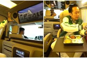 9 Potret mobil Denny Cagur usai modifikasi, ada tv hingga kulkas mini