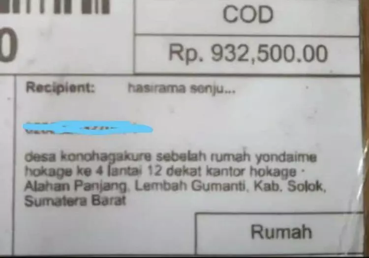 alamat penerima paket nyeleneh dan lucu banget © 2021 twitter.com alamat penerima paket nyeleneh dan lucu banget © 2021 twitter.com