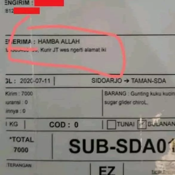 alamat penerima paket nyeleneh dan lucu banget © 2021 twitter.com alamat penerima paket nyeleneh dan lucu banget © 2021 twitter.com