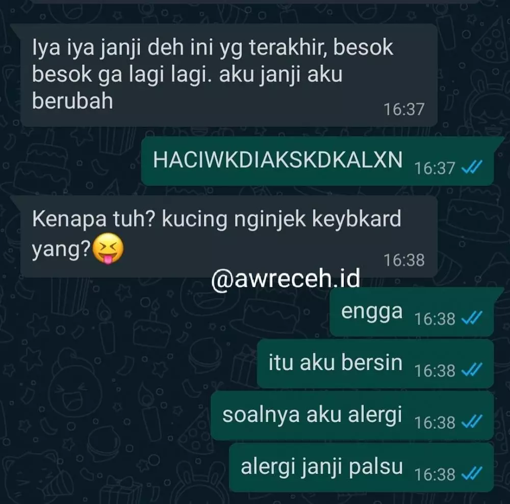 chat waktu kamu disindir pacar makjleb banget © 2021 instagram.com