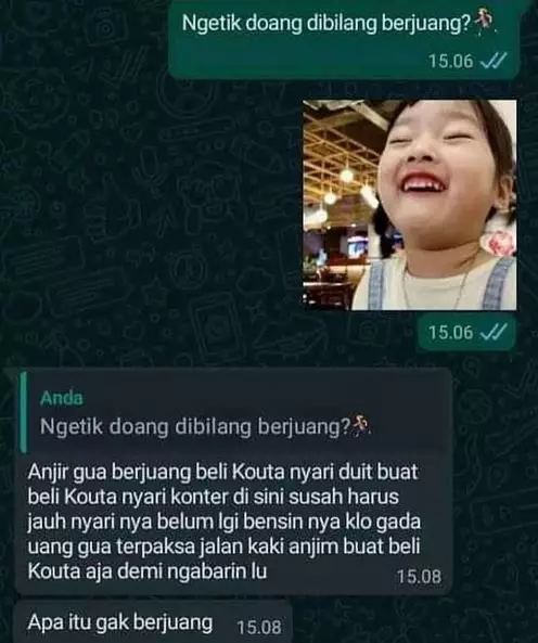 chat waktu kamu disindir pacar makjleb banget © 2021 instagram.com