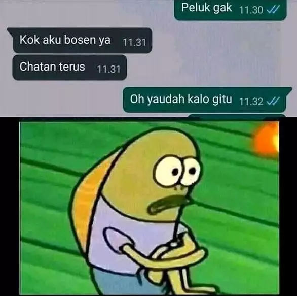 chat waktu kamu disindir pacar makjleb banget © 2021 instagram.com