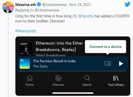 Spotify luncurkan tab Discover © 2021 brilio.net