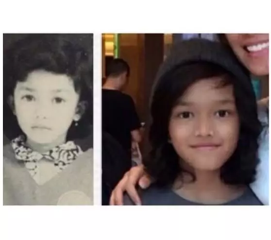 Potret masa kecil istri presenter © berbagai sumber