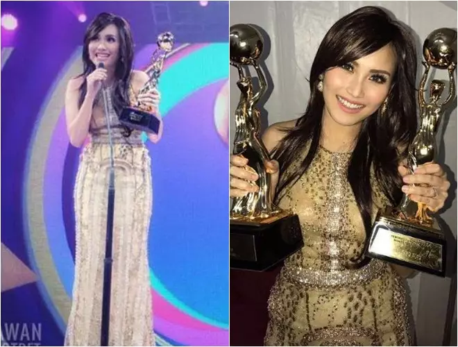 Gaya Ayu Ting Ting di berbagai acara penghargaan © berbagai sumber Gaya Ayu Ting Ting di berbagai acara penghargaan © berbagai sumber