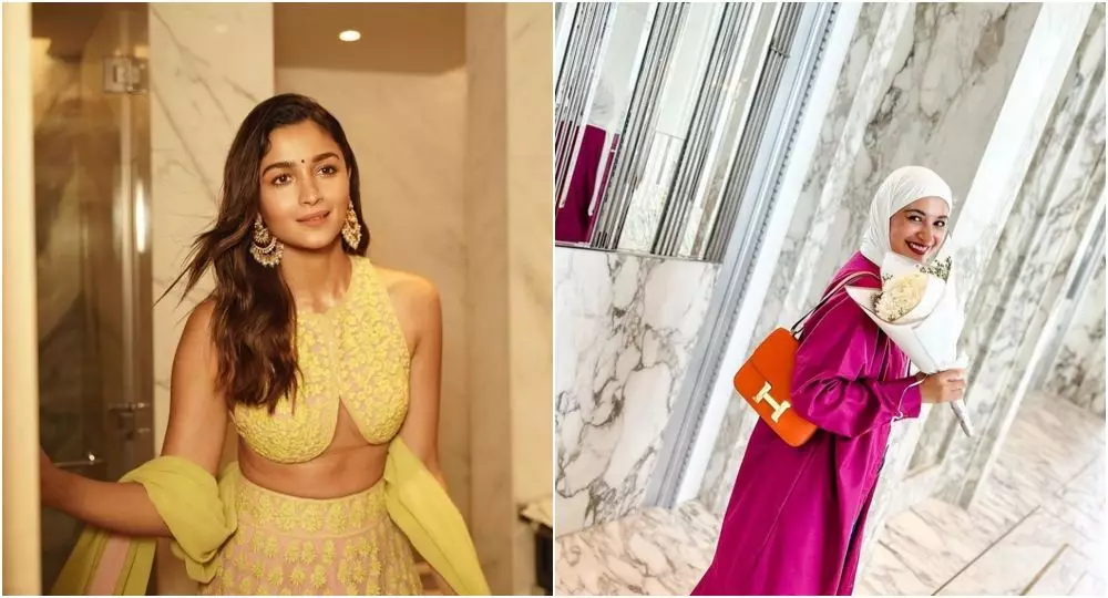 beda gaya Alia Bhatt dan Shireen Sungkar Berbagai sumber  beda gaya Alia Bhatt dan Shireen Sungkar Berbagai sumber