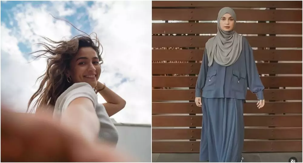 beda gaya Alia Bhatt dan Shireen Sungkar Berbagai sumber  beda gaya Alia Bhatt dan Shireen Sungkar Berbagai sumber