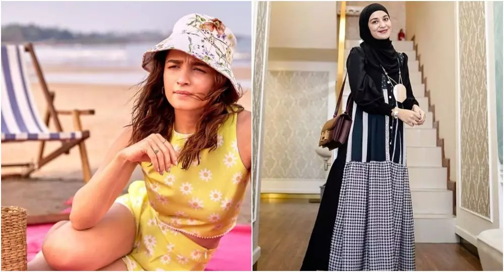 beda gaya Alia Bhatt dan Shireen Sungkar Berbagai sumber  beda gaya Alia Bhatt dan Shireen Sungkar Berbagai sumber