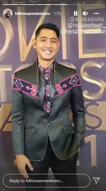 Penampilan Arya Saloka di IMA Awards 2021 © Instagram Penampilan Arya Saloka di IMA Awards 2021 © Instagram