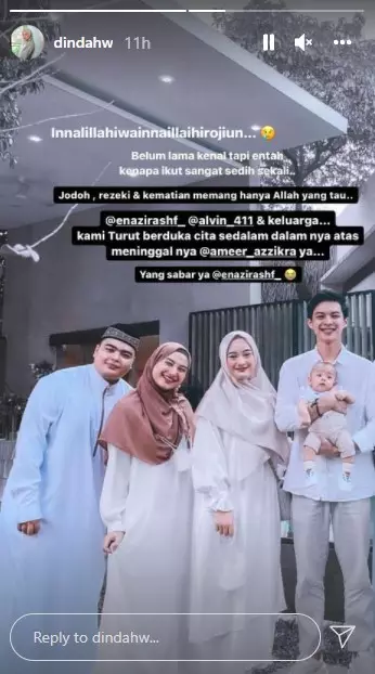Ucapan duka seleb untuk Ameer Azzikra © Instagram Ucapan duka seleb untuk Ameer Azzikra © Instagram