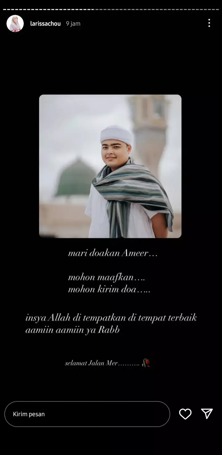 Momen kenangan Larissa Chou dan Ameer Azzikra Berbagai sumber  Momen kenangan Larissa Chou dan Ameer Azzikra Berbagai sumber