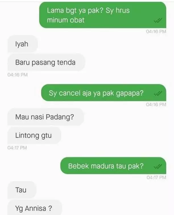 chat kalau driver ojek online ngeles © 2021 instagram.com chat kalau driver ojek online ngeles © 2021 instagram.com