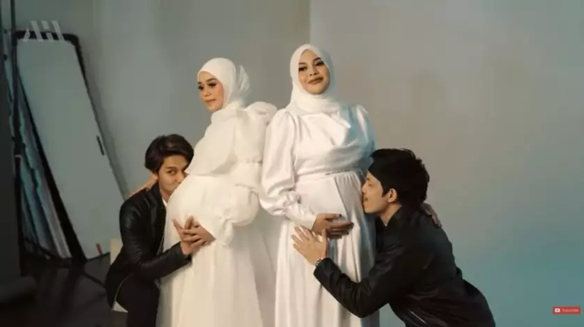 Aurel-Atta & Lesty-Billar maternity shoot bareng © YouTube