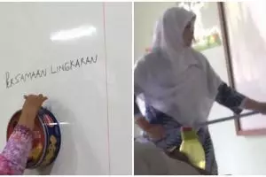 11 Momen lucu ibu-ibu pakai barang seadanya ini bikin heran
