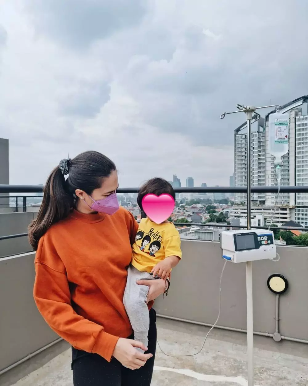 Cerita Sabai hadapi anak DBD © Instagram