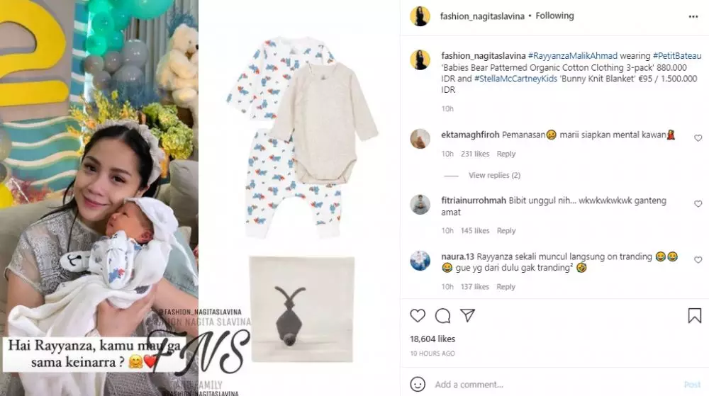 harga perlengkapan bayi Rayyanza © 2021 brilio.net harga perlengkapan bayi Rayyanza © 2021 brilio.net