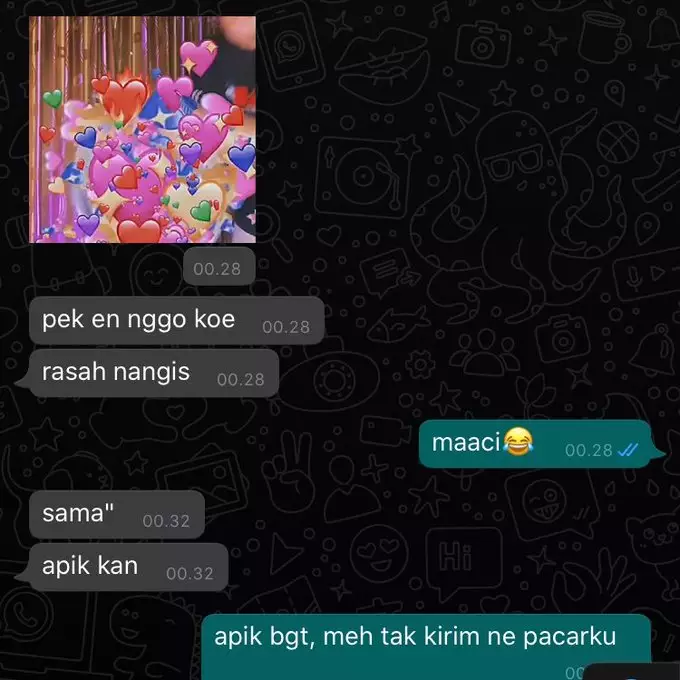 chat maunya romantis malah jadi nyesek abis © 2021 twitter.com