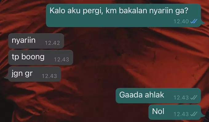 chat maunya romantis malah jadi nyesek abis © 2021 twitter.com