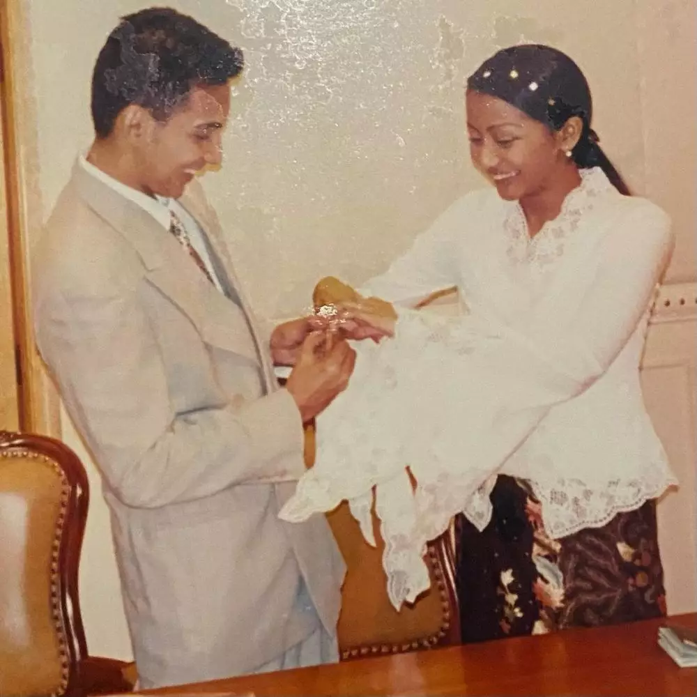 potret lawas frans mohede dan amara menikah © instagram