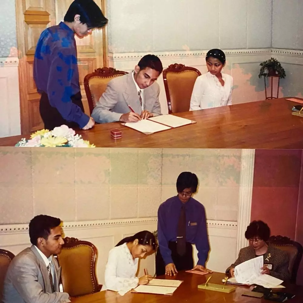 potret lawas frans mohede dan amara menikah © instagram