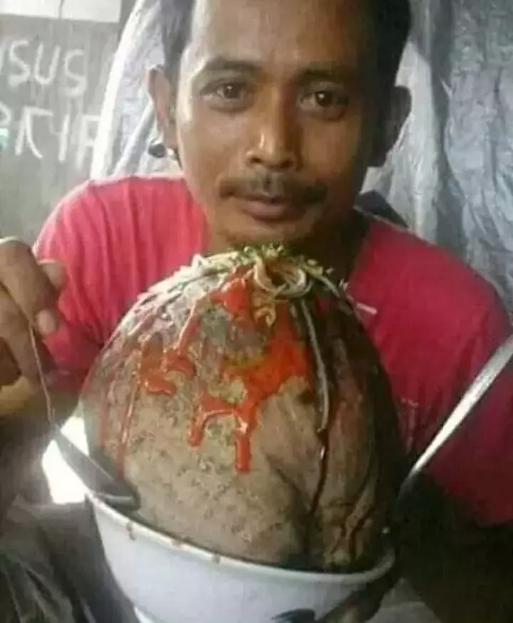 benda nyeleneh disajikan di atas piring © 2021 instagram.com