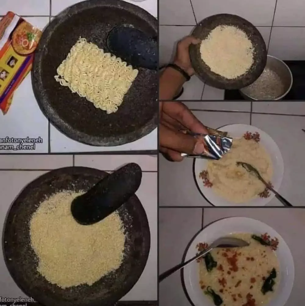 benda nyeleneh disajikan di atas piring © 2021 instagram.com