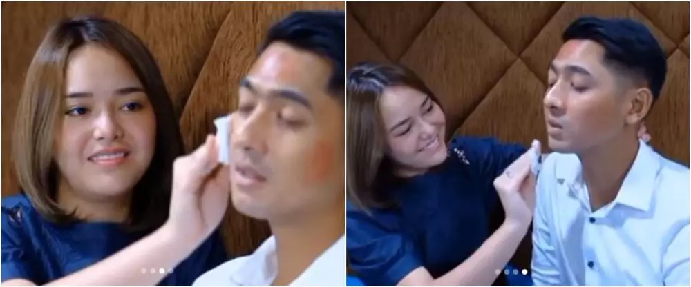 momen amanda manopo bersihkan makeup arya © instagram