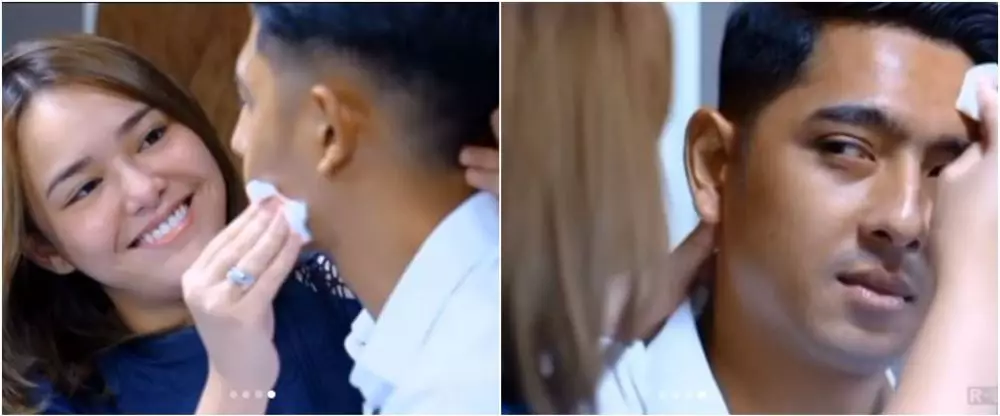 momen amanda manopo bersihkan makeup arya © instagram