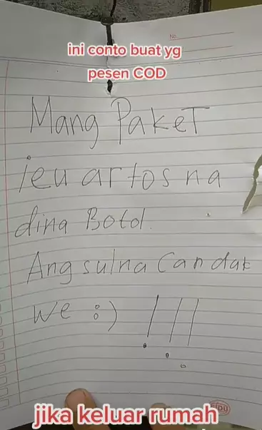 tips COD pas lagi nggak di rumah TikTok