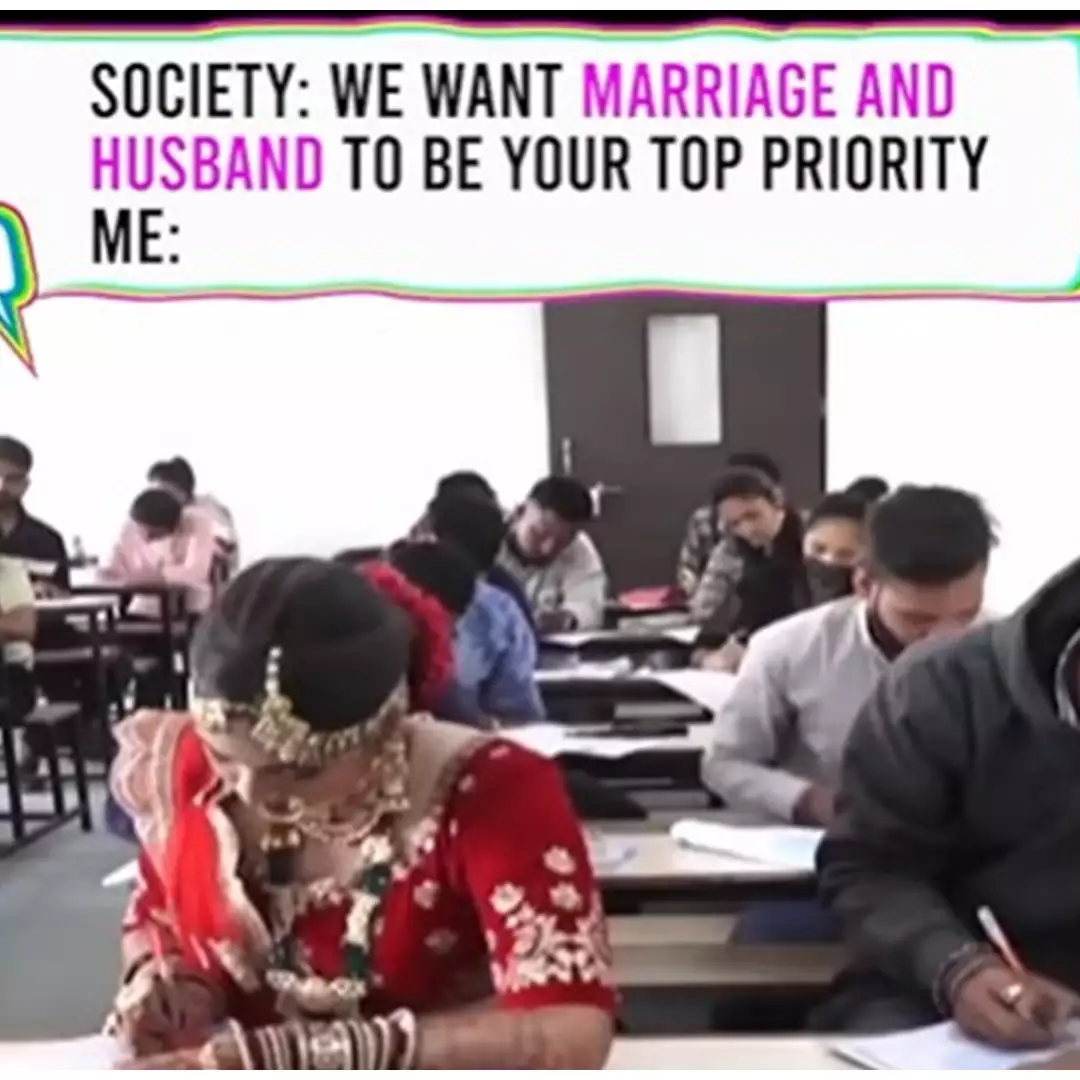 Ikut ujian sebelum menikah, wanita di India ini pakai baju pengantin