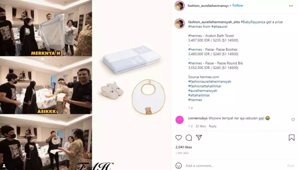 kado Atta & Aurel untuk anak kedua Raffi Ahmad © berbagai sumber