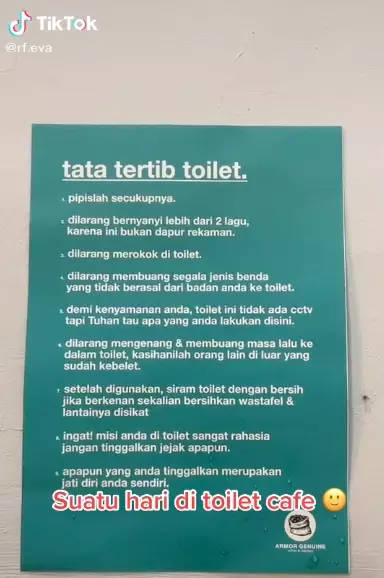 peraturan nyeleneh toilet umum © 2021 berbagai sumber