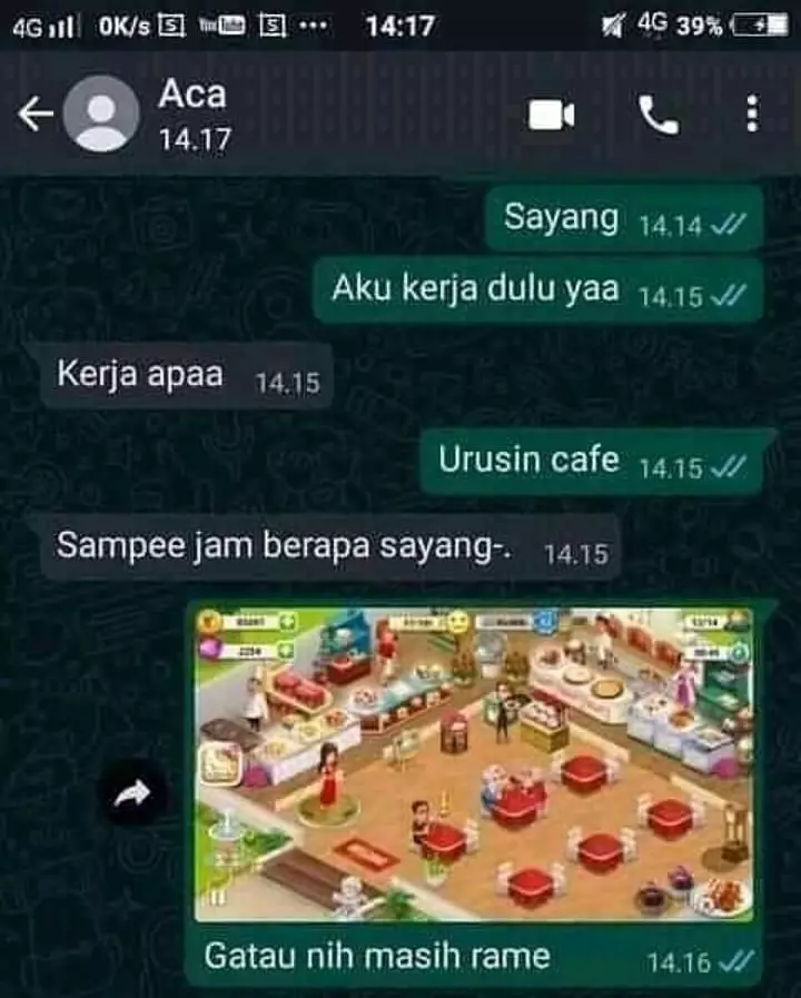 chat lucu kalau lagi capek sama diri sendiri © 2021 instagram.com