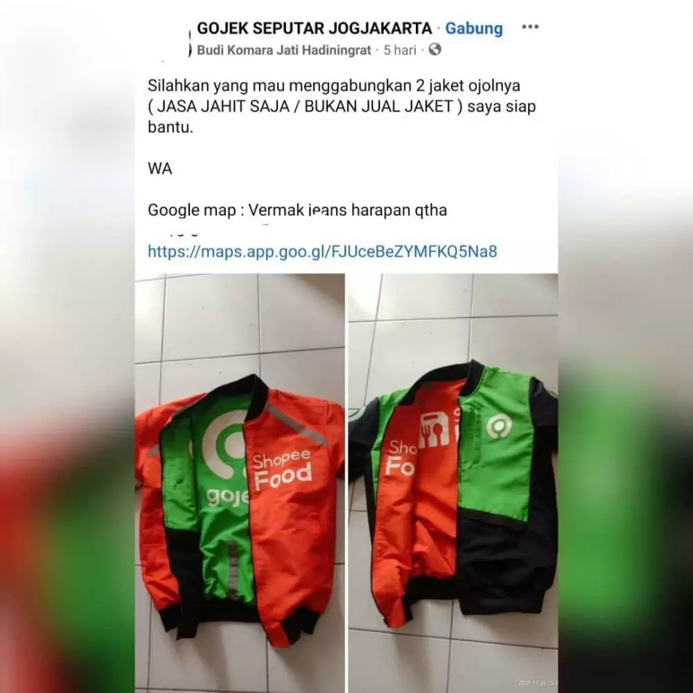 driver ojek online ternyata kreatif abis © 2021 instagram.com