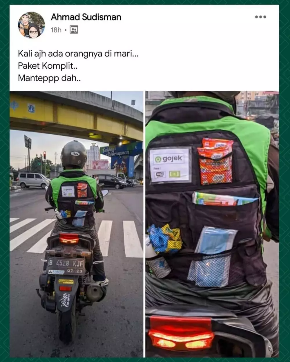 driver ojek online ternyata kreatif abis © 2021 instagram.com