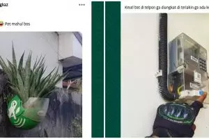 11 Potret lucu kreativitas driver ojek online, idenya ada-ada aja