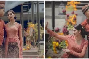 9 Detail busana Vidi Aldiano dan Sheila Dara saat lamaran, penuh makna