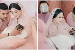 11 Momen akikah anak Margin dan Ali Syakieb, dekorasinya serba pink