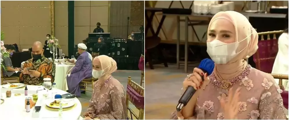 gaya penyanyi cantik hadiri acara lamaran © instagram