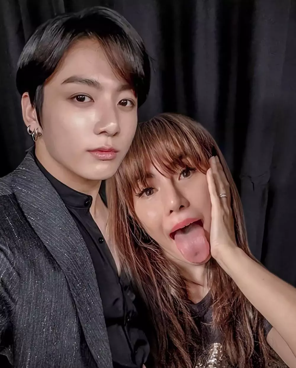 editan seleb bareng idol kpop bikin iri © instagram