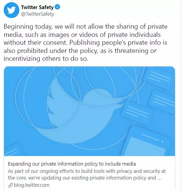 Twitter larang unggah konten pengguna lain tanpa izin © 2021 brilio.net