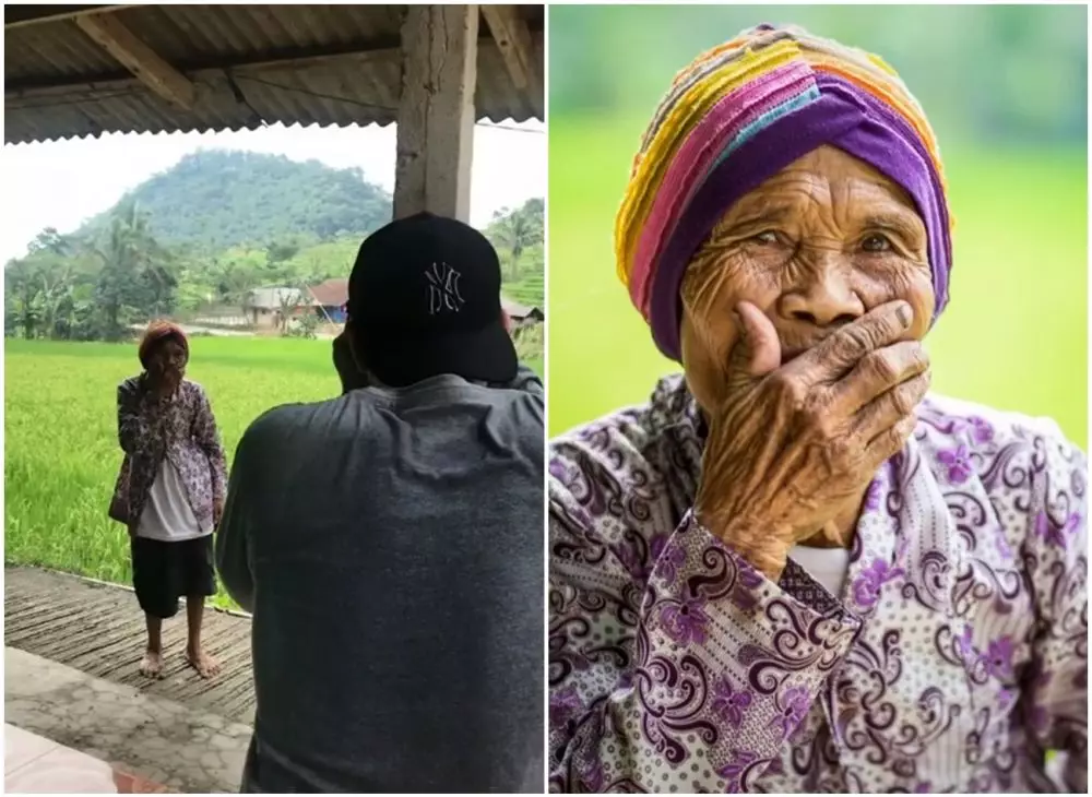 nenek jadi model bule dipuji © 2021 TikTok