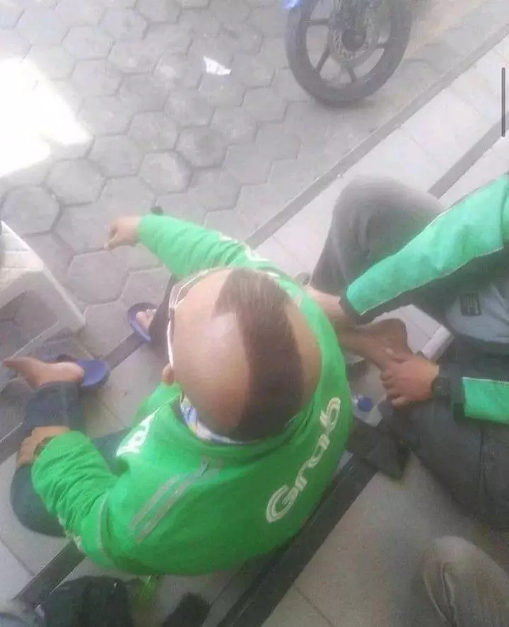 potongan rambut driver ojek online nyentrik © 2021 instagram.com