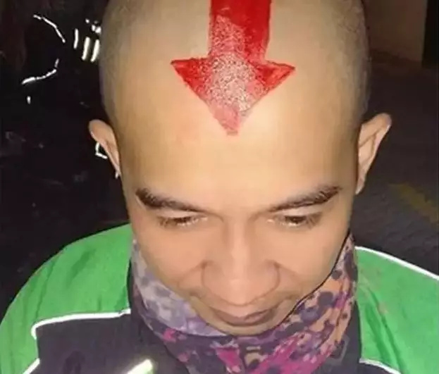 potongan rambut driver ojek online nyentrik © 2021 instagram.com