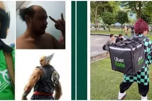 11 Potret lucu potongan rambut driver ojek online, kocak