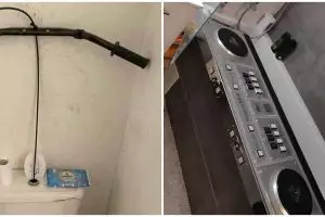 11 Penampakan benda nggak biasa di kamar mandi, bikin bingung