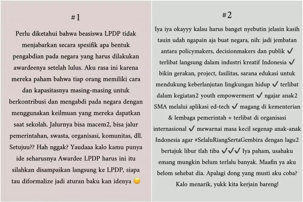 tasya kamila beri jawaban menohok beasiswa lpdp © instagram tasya kamila beri jawaban menohok beasiswa lpdp © instagram