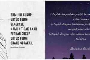 91 Motto hidup Mahatma Gandhi, inspiratif dan beri motivasi
